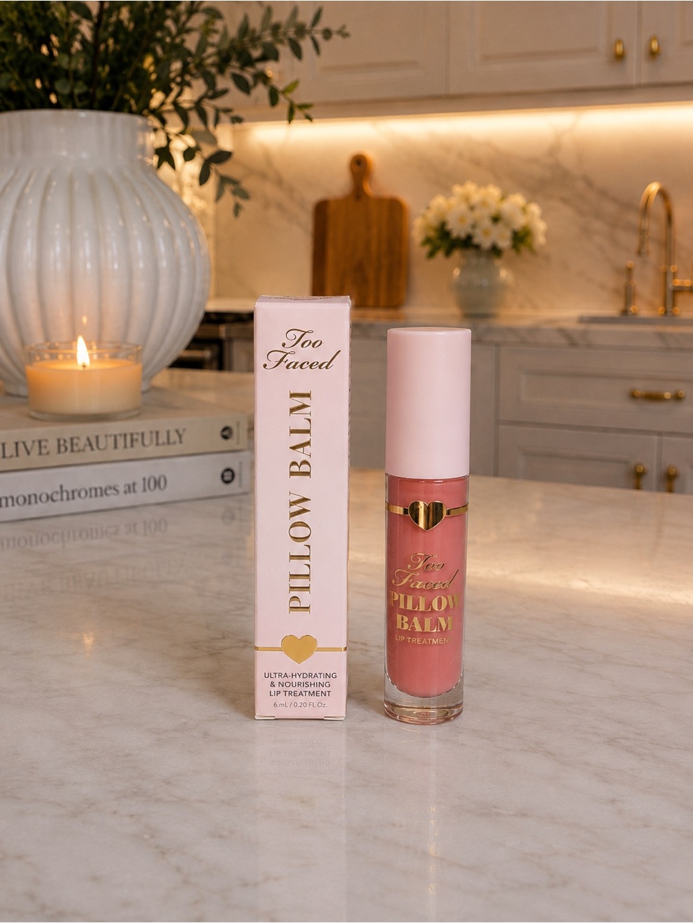 Too Faced Pillow Balm Pink Pineapple Kiss Lip Treatment NIB 6mL